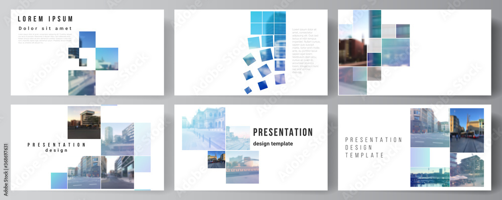 Poster vector layout of the presentation slides design business templates, multipurpose template for presen