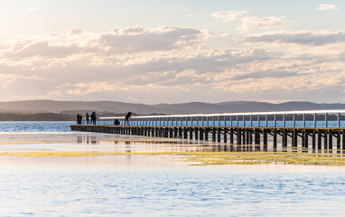 Fototapeta premium Sunset Light over the Lake
