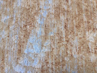 Gray, gold, rusty metal texture background of old train