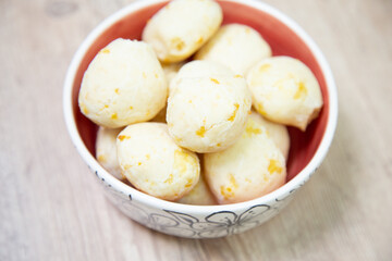 Brazilian cheese bread typical snack