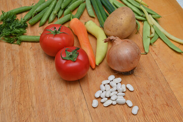 fresh organic vegetables 