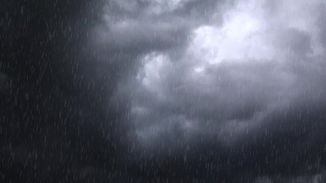 Sturm mit Regen und Blitzen 02