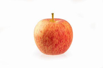 Red apple on white background