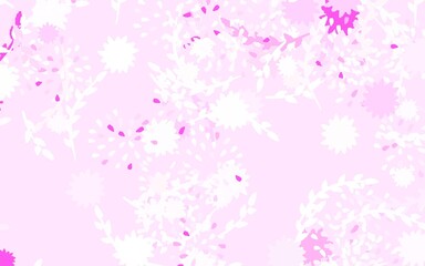 Light Purple, Pink vector elegant background with flowers, roses.