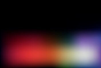 Dark Multicolor vector abstract blurred background.