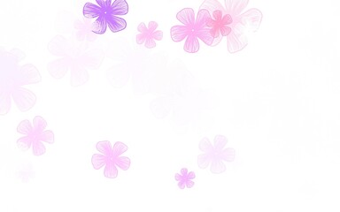 Fototapeta na wymiar Light Purple vector elegant template with flowers.