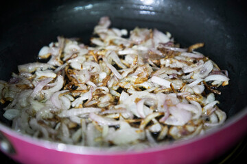 Khow Suey With White Sauce and Burnt Roasted Fried Onion Italian Cuisine