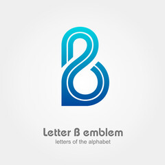 Letter B Logo vector alphabet design element template, ABC concept type as logotype, Vector illustration Eps 10