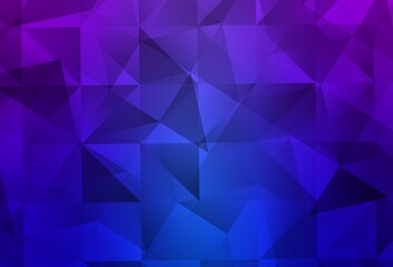 Light Pink, Blue vector abstract mosaic backdrop.