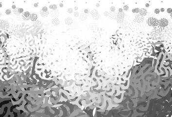 Light Gray vector template with chaotic shapes.