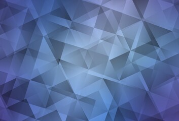 Light Pink, Blue vector polygon abstract backdrop.