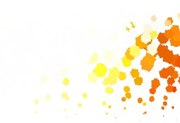 Light Yellow vector texture with abstract forms.