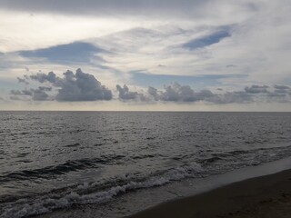 clouds over the sea