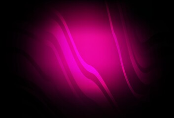 Dark Pink vector background with wry lines.