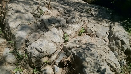 beautiful rocks on a mountain