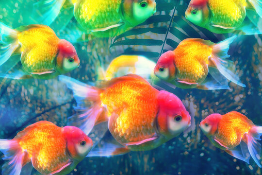 tropical fish in aquarium