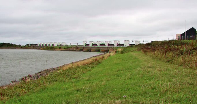 AFSLUITDIJK IN THE NETHERLANDS