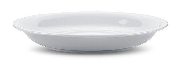 white plate isolated on white background