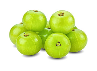 Indian gooseberry isolated on white background