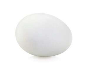 white egg isolated on white background