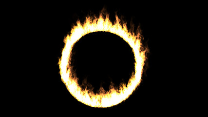 Flame of the ring of graphics