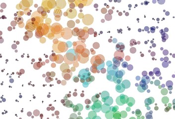 Light Multicolor vector pattern with spheres.