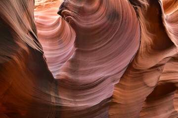 Slot Canyons, commonly found in arid areas such as Utah, Arizona and southwest USA are formed by water erosion typically in sandstone and are at risk of flash flooding
