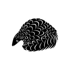Anteater Logo Design Vector. Silhouette of Anteater. Vector illustration