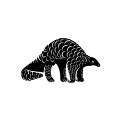 Anteater Logo Design Vector. Silhouette of Anteater. Vector illustration
