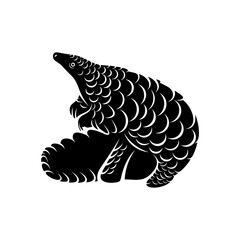 Fototapeta premium Anteater Logo Design Vector. Silhouette of Anteater. Vector illustration