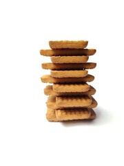 Biscuits on White background