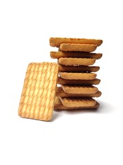 Biscuits on White background
