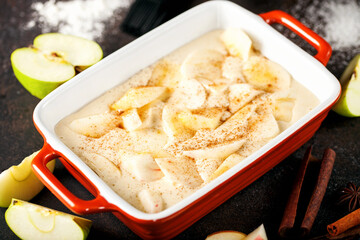 Ingredients for apple pie