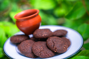 chocolate chip cookies on the table