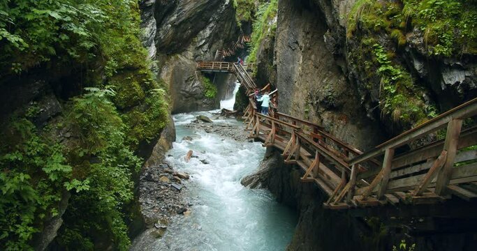 Beautiful Sigmund Thun Klamm gorge in Austria