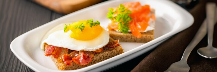 Coffee and Two toasts for breakfast