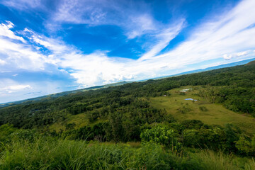 Fototapeta na wymiar フィリピン・ボホール島のチョコレート・ヒルズ周辺の風景
