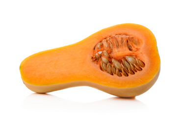 Butternut  healthy fresh vegetable from nature isolated on a white background.