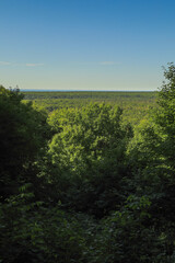 Obraz premium Beaver Basin Overlook at Pictured Rock National Lakeshore in summer Michigan