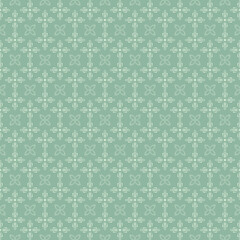 Seamless floral pattern, wallpaper texture, elegant background pattern. Sample template. Green tones. For fabrics, covers, posters, wallpapers. Vector background image