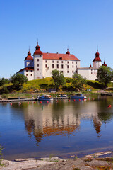 Fototapeta na wymiar Lacko castle located in Swedish province of Smaland.