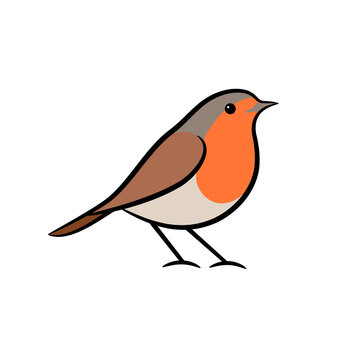 recommend clip art: Bird vector illustration. Minimal line art. Logo design.