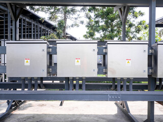 Outdoor electric control box. Circuit controller box.