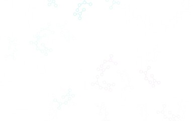 Light Pink, Blue vector backdrop with artificial intelligence data.