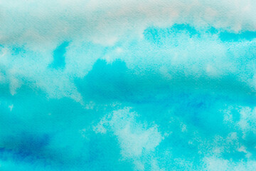 水色水彩背景テクスチャ