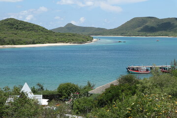 Obraz premium beach of Samae San island at Chonburi in Thailand