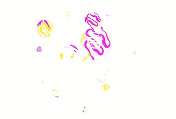 Light Multicolor vector background with bent lines.