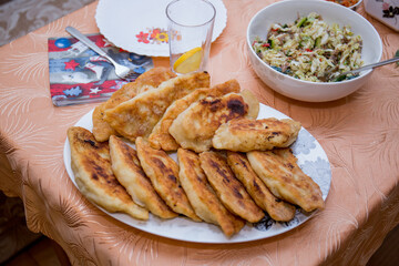 fried pies on the kitchen table