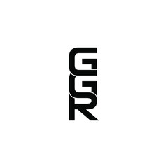 ggr letter original monogram logo design