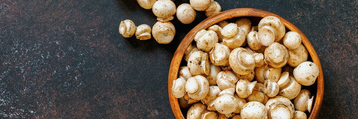 Raw mushrooms